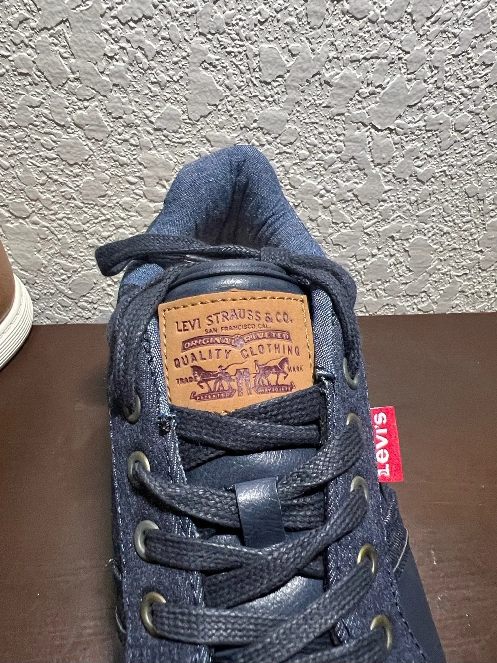Levi's Men's Dark Navy Denim Low-Top Sneakers